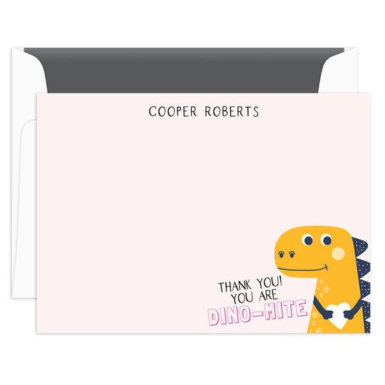 Dinomite Thank You Flat Note Cards